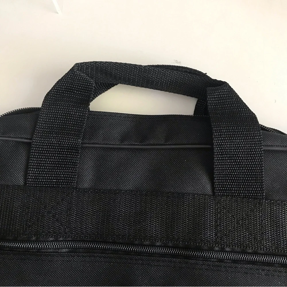 BEN HOGAN APPAREL Black With Gold Embroidered Letters Laptop Bag